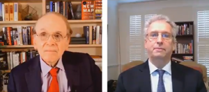 FERC Chairman Richard Glick, right, clarified his position on natural gas pipelines during the CERAWeek conference.