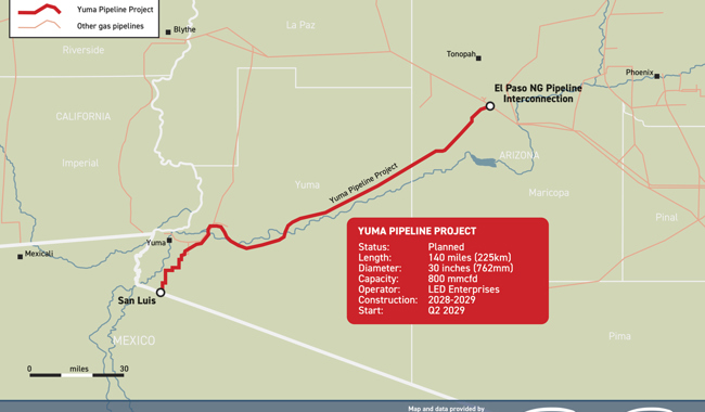Yuma Pipeline Project CORRECT MAP